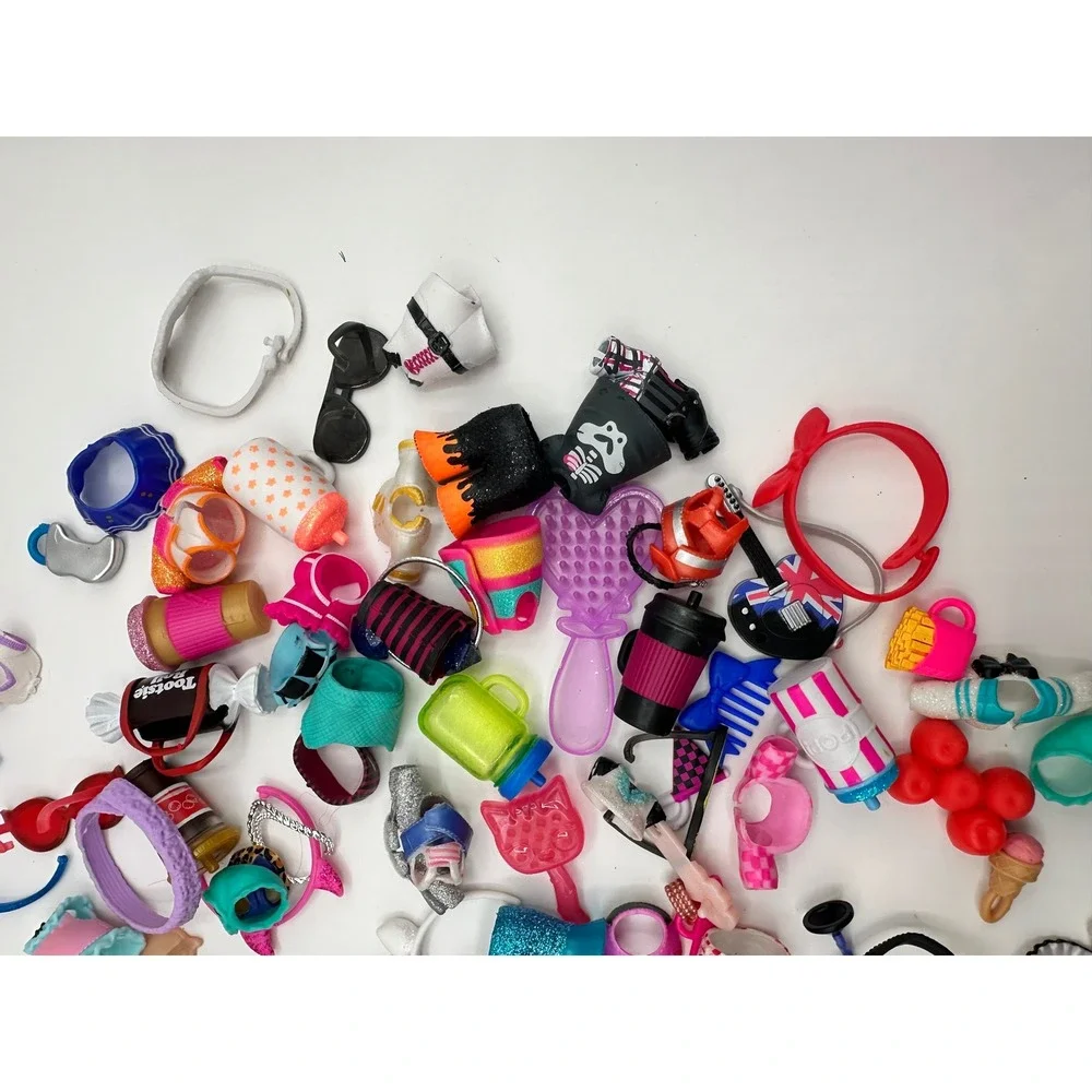 LOL Surprise Doll Accessories Lot Clothes‎ Bottles Purses Headbands